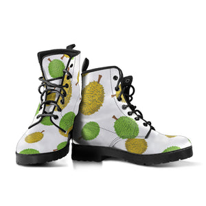 Durian Background Pattern  Leather Boots