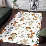 Mushroom Pattern Theme Area Rug