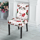 Hedgehog Pattern Print Design 05 Dining Chair Slipcover