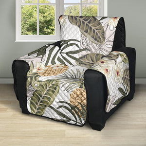 Pineapple Leave flower Pattern Recliner Cover Protector