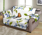 Blueberry Bird Pattern Loveseat Couch Cover Protector