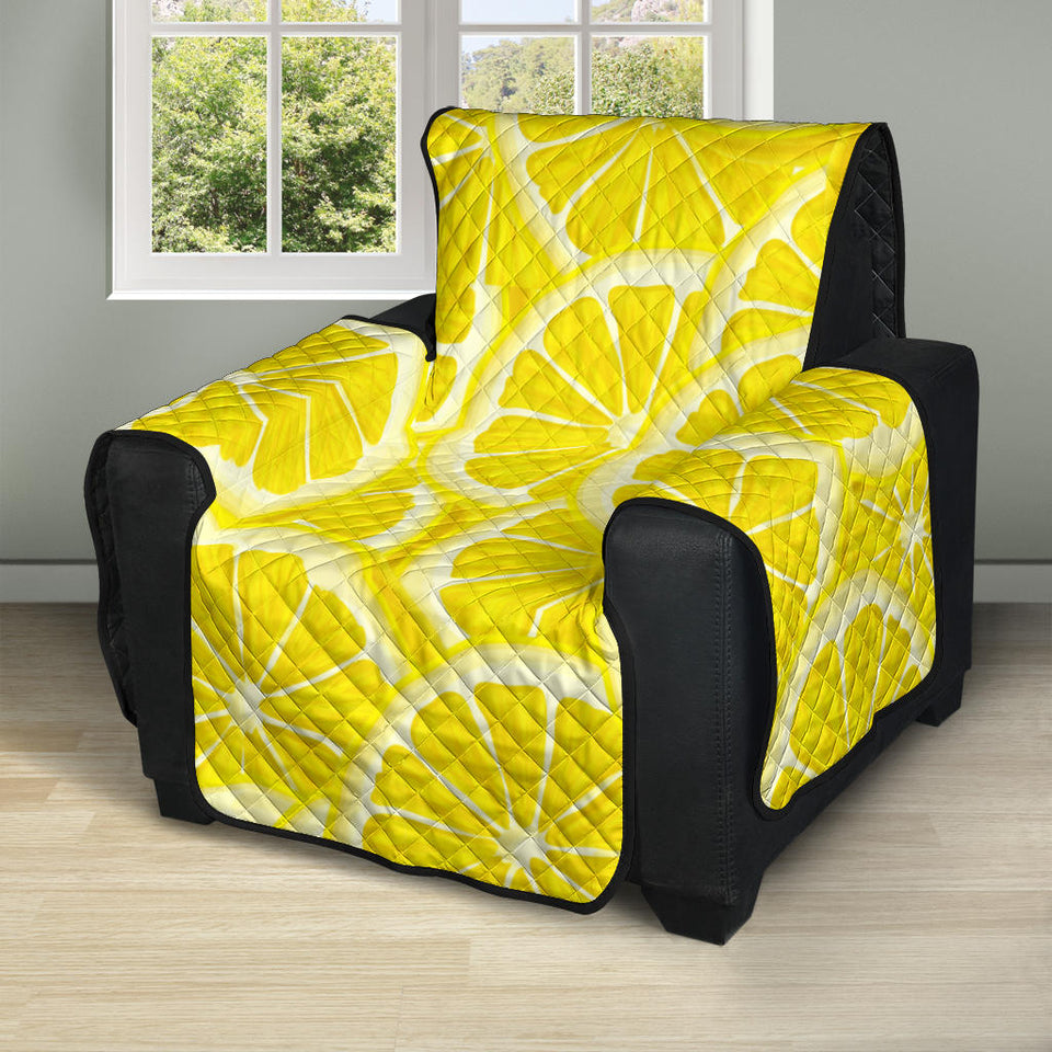 Sliced Lemon Pattern Recliner Cover Protector