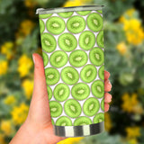 Sliced Kiwi Pattern Background Tumbler