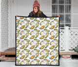 Sandwich Pattern Print Design 05 Premium Quilt