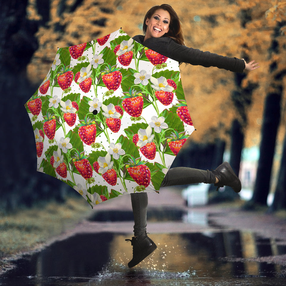 Strawberry Pattern Umbrella