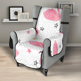 Pink Swan Pattern Chair Cover Protector