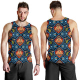 Indian Traditional Pattern Men Tank Top