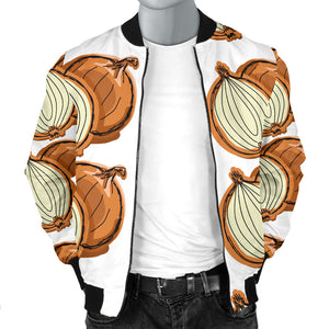 Onion Theme Pattern Men Bomber Jacket