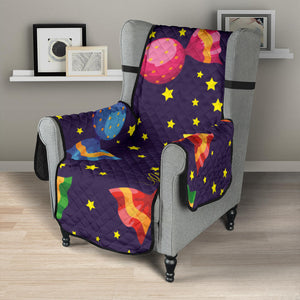 Candy Star Pattern Chair Cover Protector
