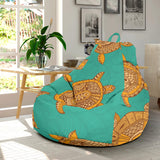 Sea Turtle Tribal Aboriginal Pattern Bean Bag Cover