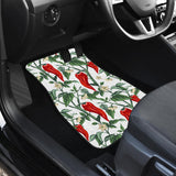 Chili Leaves Flower Pattern Front Car Mats