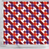 Boomerang Pattern Background Shower Curtain Fulfilled In US