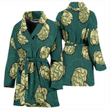 Hop Pattern Background Women Bathrobe