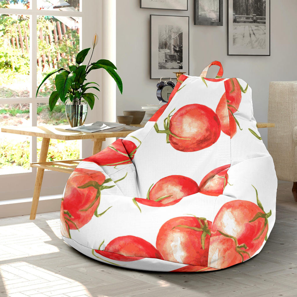 Tomato Water Color Pattern Bean Bag Cover