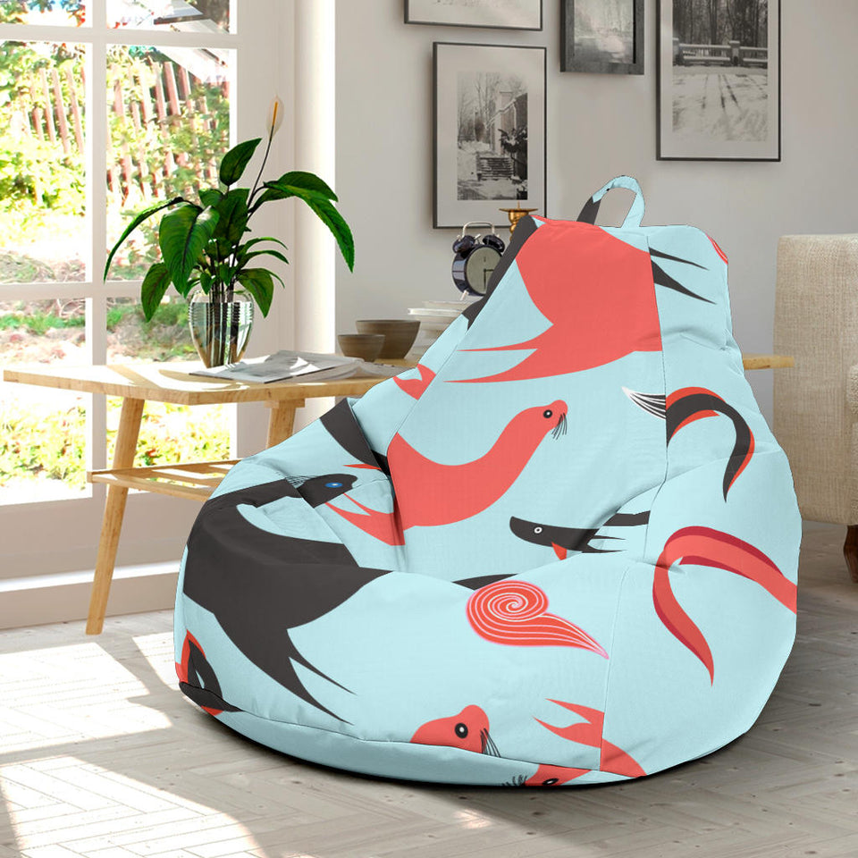 Sea Lion Pattern Theme Bean Bag Cover