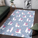 Llama Chirstmas Pattern Area Rug