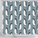 Penguin Pattern Theme Shower Curtain Fulfilled In US