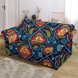 Indian Traditional Pattern Loveseat Couch Slipcover