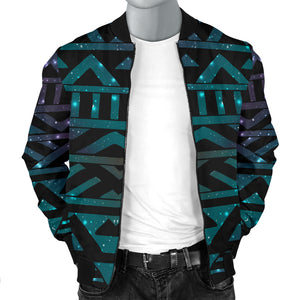 Space Tribal Galaxy Pattern Men Bomber Jacket