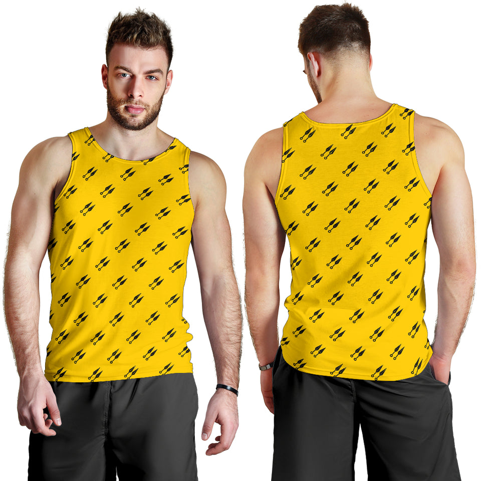 Ninja Weapon Pattern Men Tank Top