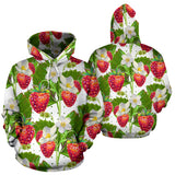 Strawberry Pattern Men Women Pullover Hoodie