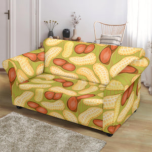 Peanut Pattern Theme Loveseat Couch Slipcover