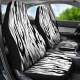 Gray Bengal Tiger Pattern Universal Fit Car Seat Covers