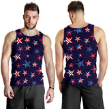 USA Star Pattern Theme Men Tank Top