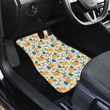 Lion Pattern Print Design 02 Front Car Mats