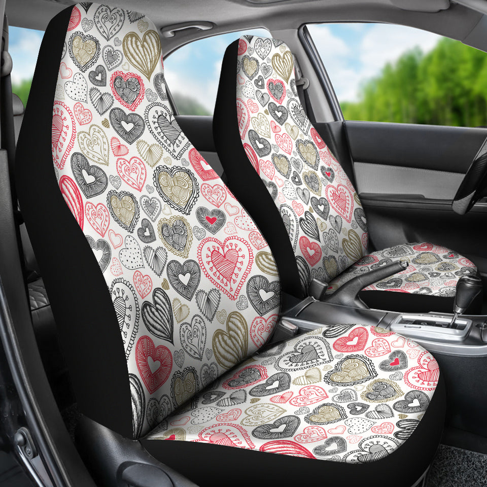 Heart Tribal Pattern Universal Fit Car Seat Covers