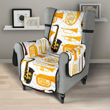 Saxophone Theme Pattern Chair Cover Protector