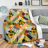 Sunflower Pattern Premium Blanket