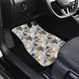 Greyhound Pattern Print Design 04 Front Car Mats