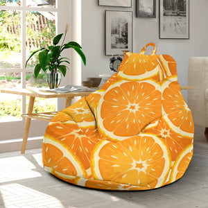 Sliced Orange Pattern Bean Bag Cover