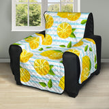 Lemon Pattern Stripe Background Recliner Cover Protector