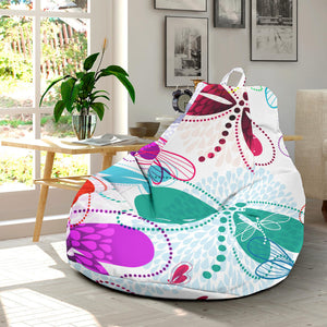 Colorful Dragonfly Pattern Bean Bag Cover