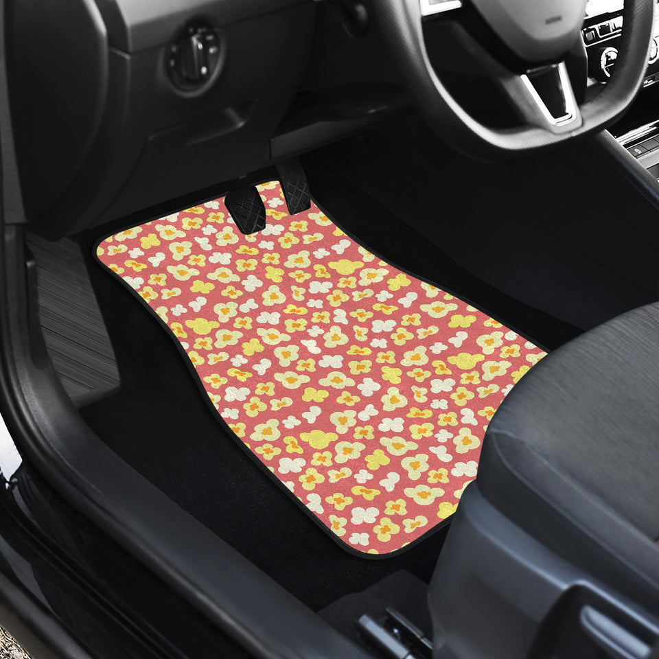 Popcorn Pattern Print Design 01 Front Car Mats