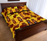 Otter Pattern Quilt Bed Set