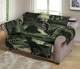 Dinosaur Camo Pattern Loveseat Couch Cover Protector