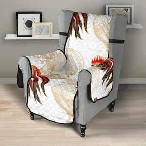 Rooster Chicken Pattern Chair Cover Protector