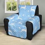 Snowflake Deer Pattern Recliner Cover Protector