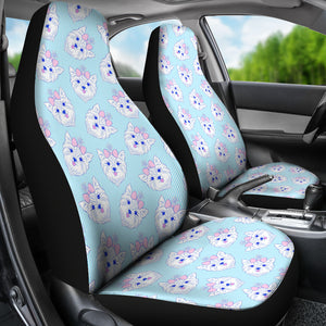 Yorkshire Terrier Pattern Print Design 01 Universal Fit Car Seat Covers
