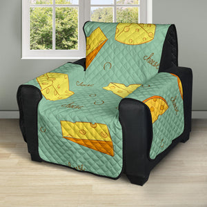 Cheese Pattern Background Recliner Cover Protector