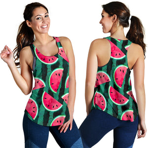 Watermelon Pattern Women Racerback Tank Top