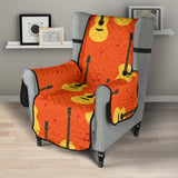 Classice Guitar Music Pattern Chair Cover Protector