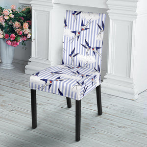 Swallow Pattern Print Design 03 Dining Chair Slipcover