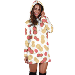 Peanut Theme Pattern Women Hoodie Dress