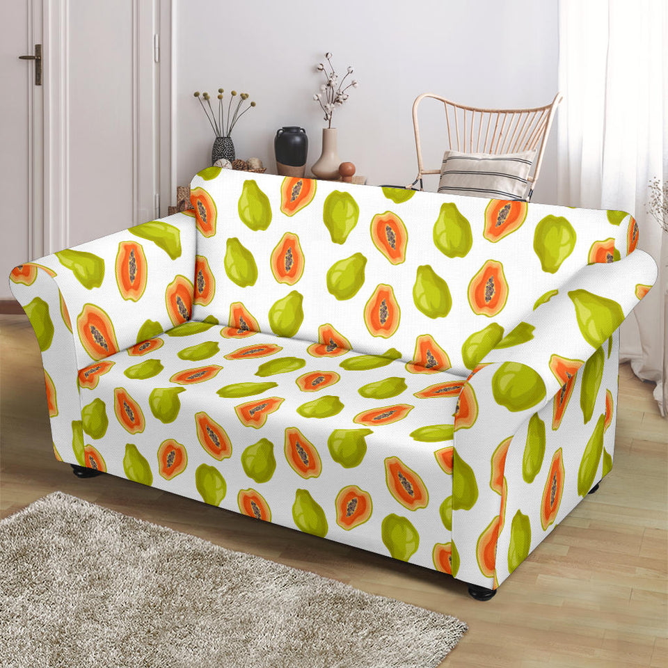 Papaya Pattern Theme Loveseat Couch Slipcover