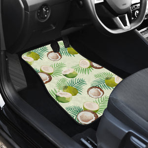 Coconut Pattern Print Design 03 Front Car Mats