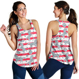 Unicorn Silver Pattern Women Racerback Tank Top